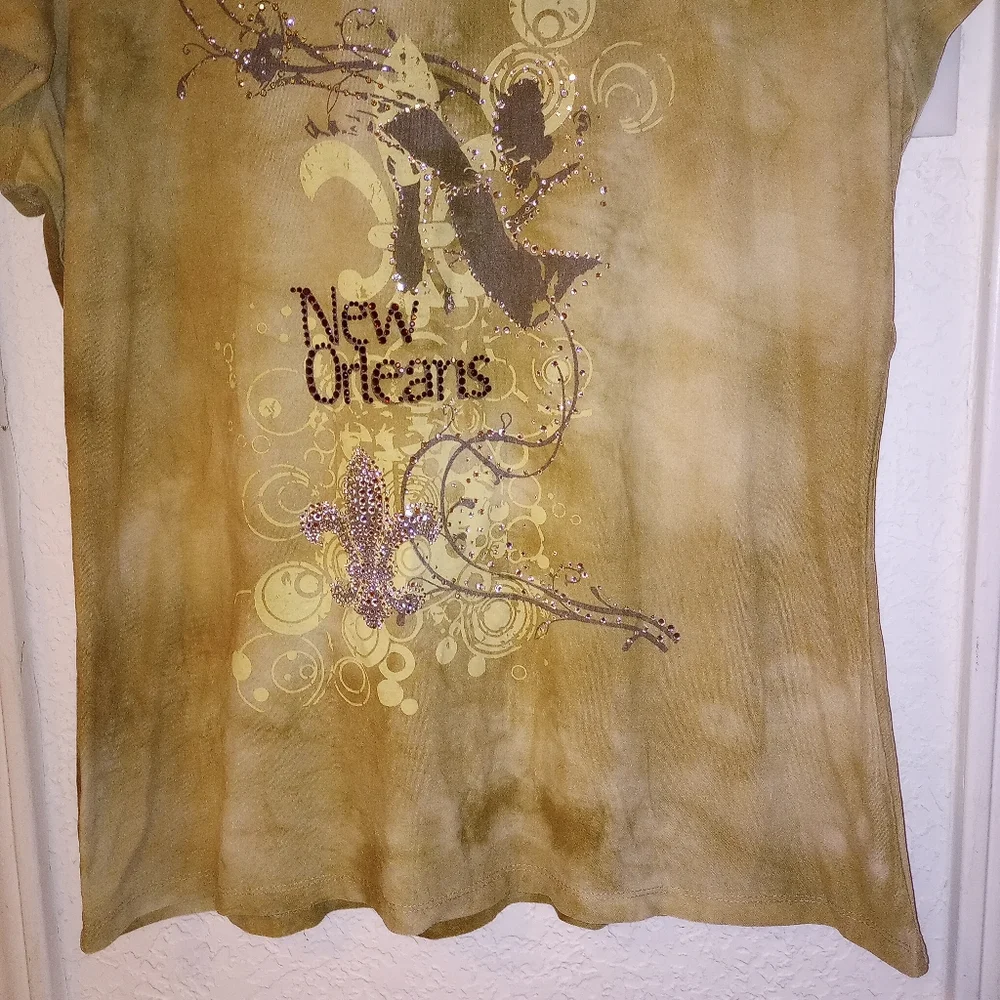 🐮 🐄 New Orleans Beaded T-Shirt - Picture 5 of 6